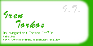 iren torkos business card